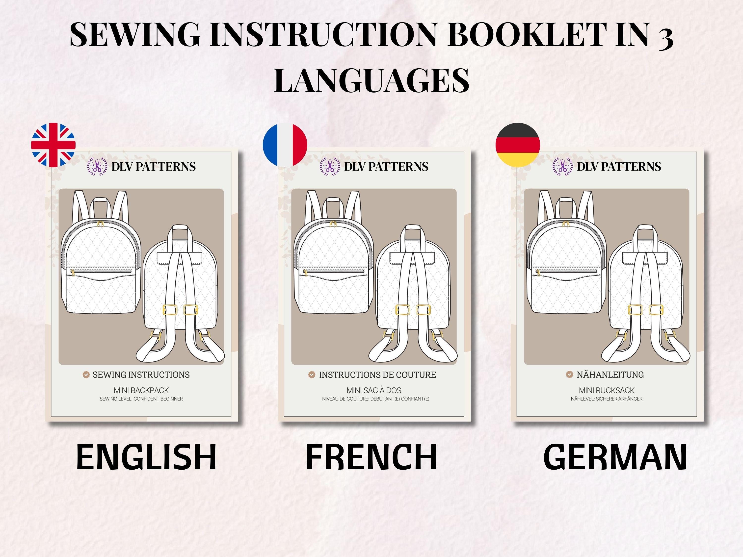 Mini Backpack Sewing Pattern / Backpack Pattern / Beginner Pattern ...