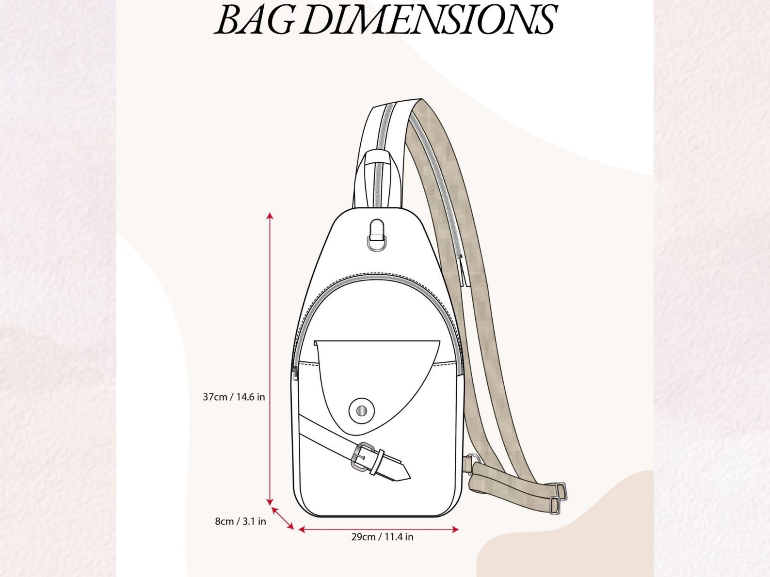 Sling Bag Sewing Pattern / Sling Backpack / PDF Sewing Pattern ...