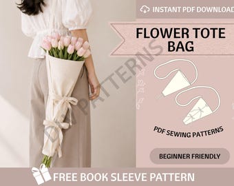 Nähanleitung für eine Blumen-Tragetasche: Anfängerfreundlich, sofortiger PDF-Download