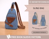 Sling Bag Sewing Pattern / Sling Backpack / PDF Sewing Pattern / Crossbody Bag Pattern / Beginner Pattern / Bag Pattern