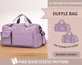 Schnittmuster für Wochenendtasche mit Schuhfach (PDF Download)