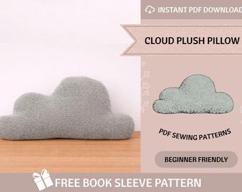 Wolke Plüschkissen Schnittmuster: Anfänger-freundlich PDF (2 Größen + Bonusmuster)