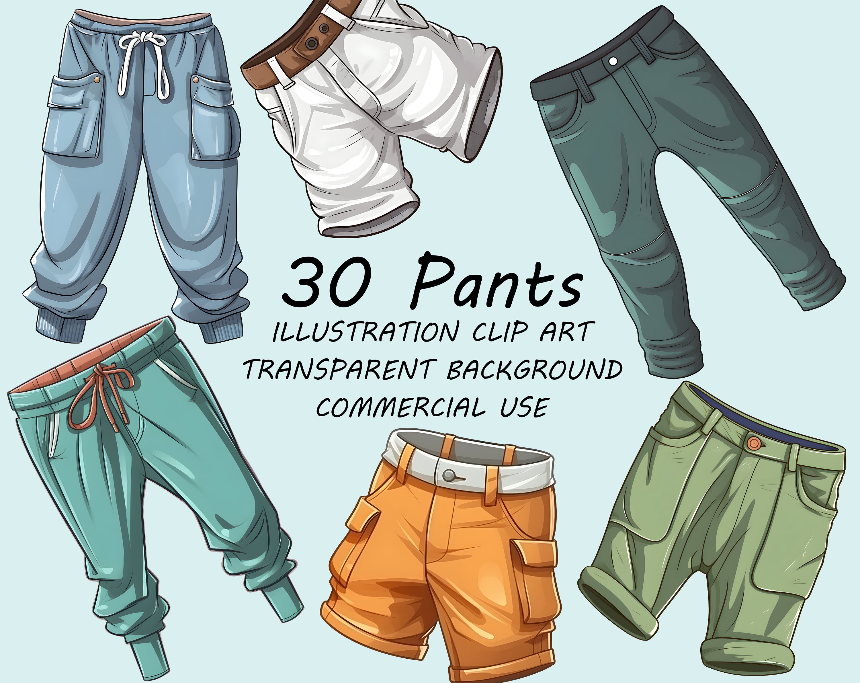 Blue Jeans Shorts Stock Illustration - Download Image Now - Short - Length,  Pants, Cartoon - iStock