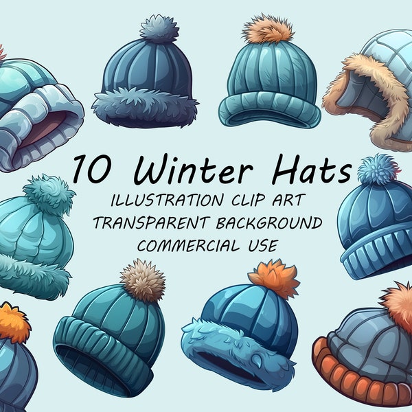 Winter Hat Clipart, Commercial Use, Illustration Beanie PNG, Winter Beanie Painting, Scrapbooking, Sport, Art, Game Icon, Winter
