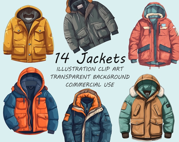 Jacket Clipart, Commercial Use, Illustration Jackets PNG, Winter Jacket  Painting, Scrapbooking, Sport, Art, Game Icon, Fashion - Etsy