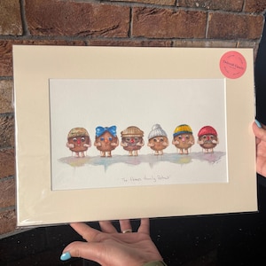 Opera d'arte originale - Ritratto della famiglia Flumps
