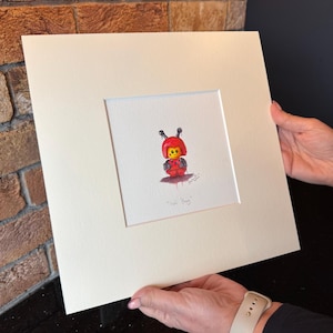 Lego Baby Original Art Work - Minifigure di coccinella Baby Lady Bug