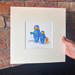 Benny Spaceman Opera d'arte originale - Tale padre, tale figlio