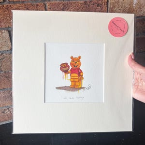 Winnie-the-Pooh Opera d'arte originale - I Love Hunny