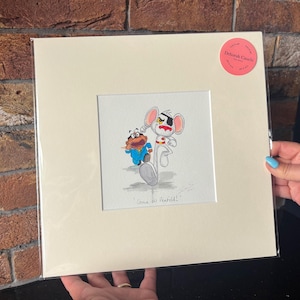 Opera d'arte originale ad acquerello - Danger Mouse (Dai, Penfold)