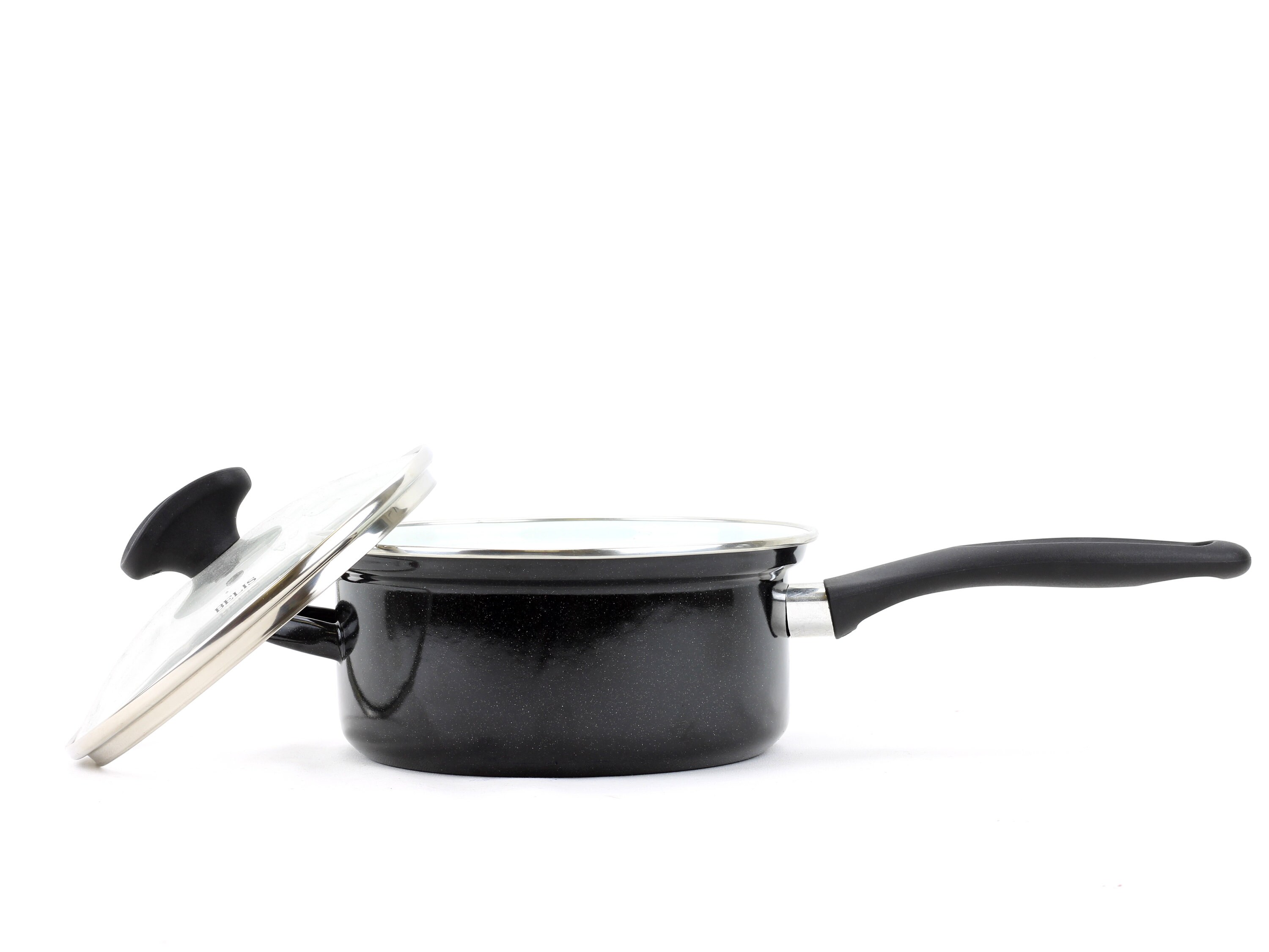 Cookware Cooking Pots Set, Set of Cooking Pots Saucepans and Pans Black