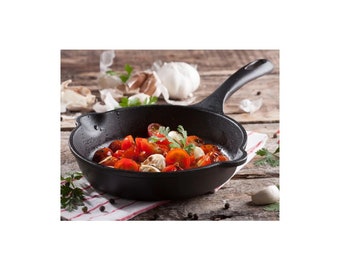 Poêles à frire en fonte faites à la main en fonte 20 cm - 8 pouces