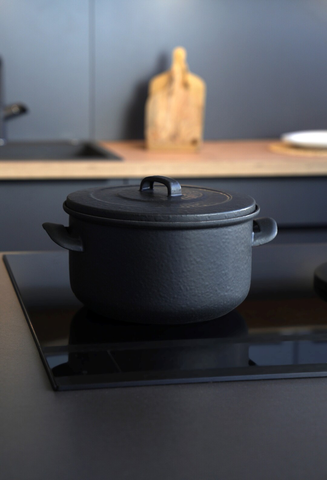 Traditional Cooking Pot Made of Cast Iron and Enamel , Pot With Lid Etsy