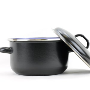 Nonstick kitchen pot Black elegant kitchenware