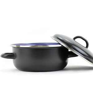 Black enamel cookware nonstick cooking pot saucepan pan