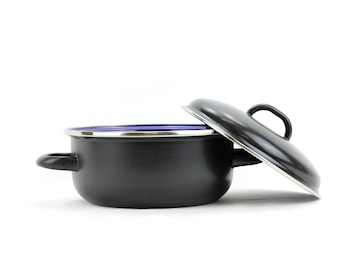 Black enamel cookware nonstick cooking pot saucepan pan