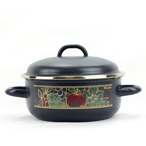 Small Pot Vintage Enamelware Enamel Dishes Pots Handmade saucepan skillet Pan