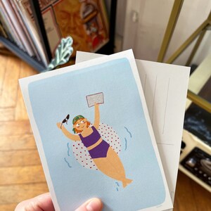 Swimmingpool Postkarte