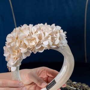 Ivoire fascine mère de la mariée bandeau Bibi pour invité de mariage chapeau de fête de thé halo de mariage jardin floral fascinateur chapeau d'été femme image 6