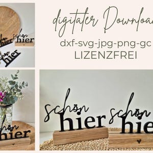 File laser tagliato al laser, bello qui SVG, file laser tagliato al laser, file laser che dice tedesco, file laser che dice SVG, file laser SVG che dice,