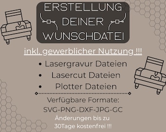Laser files - plotter files and engraving templates according to your wishes, laser service, laser help, laser support, laser file SVG, plotter file