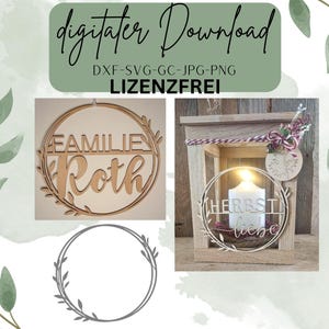 Laserdatei SVG, Blumenkranz SVG,  Laserdatei Türkranz, Laserdatei Türschild, Laser Cut File SVG, Plotterdatei Blumenkranz