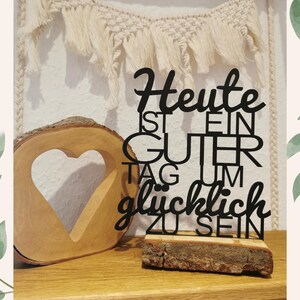 Var glad SVG: Träblockdekor, Idag är en bra dag-ordspråk, laserskuren fil, SVG och DXF direktnedladdning, motivationsskylt DXF bild 4
