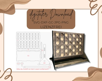 Laser File SVG, four in a row game Laser File, four in a row game Laser Cut File, wooden games, birthday gift ideas