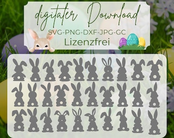 Laser cut laser file, Easter SVG, Easter Bunny SVG, Easter Bunny Silhouette, Rabbit SVG, Laser Cut Files Easter, Easter laser file, Easter svg