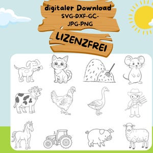 Fichier laser Farm SVG_Plotter file_Sublimation template cup_Farm SVG_Farm motifs_Memo game_commercially utilisable_Commercial licence