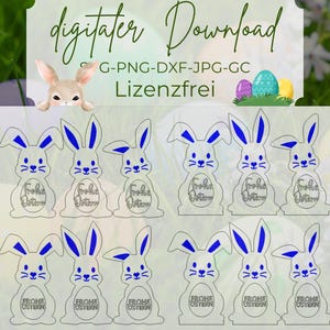 Laserdatei Lasercut, Ostern SVG, Osterhase Klötzchendeko, Frohe Ostern SVG, Lasercut Laserdatei, Laserdatei Osterhase, Laserdatei Aufsteller