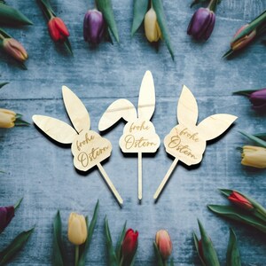 Laserdatei_Osterhasen Kuchentopper_Laser cut file