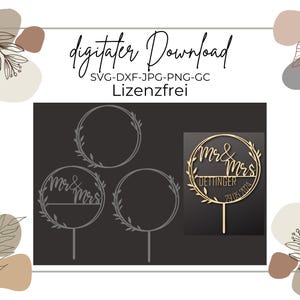 Laser cut file, wedding SVG, Mr&Mrs cake topper, cake topper SVG, wedding cake topper, laser cake topper, laser cut file wedding