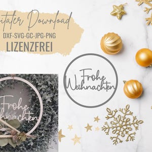 Arquivo Laser SVG, Feliz Natal SVG, Natal SVG, Arquivo Laser Natal, Guirlanda de porta Natal, Arquivo cortado a laser Natal