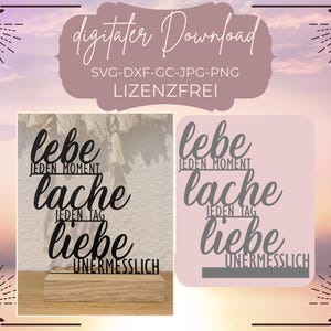 Lasercut Laserdatei, Laserdatei Spruch, Spruch SVG, Laserdatei Lasercut, Spruch SVG Deutsch, Laserdatei Aufsteller für Klötzchen Deko