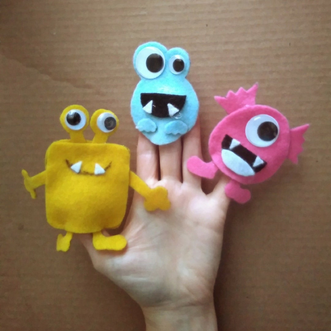 Silly Monster Finger Puppets Etsy