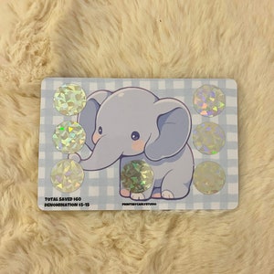 Enveloppes d'épargne à gratter éléphant pour couples - Love You Love You