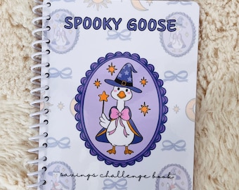 Desafios de Poupança do Ganso Assustador, Caderno de Halloween, Enchimento de Dinheiro na Austrália