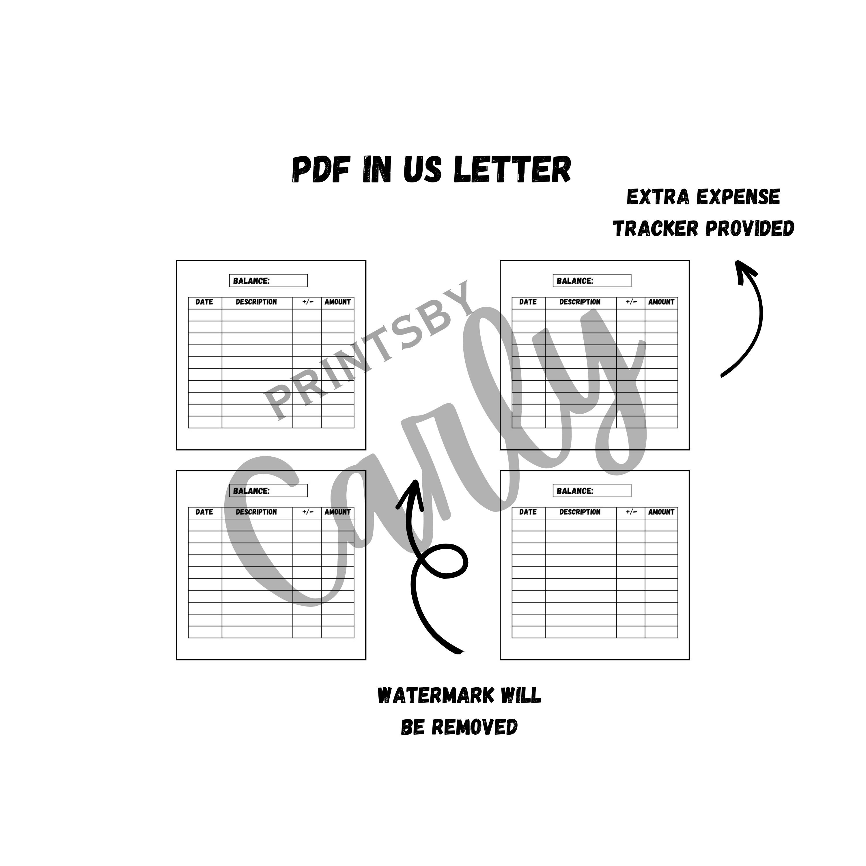 Gnome Cash Envelopes Printable Budget Envelope Transaction Tracker