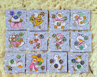 Patos Mini Rasca y Gana Ahorra 420 Rastreadores Físicos de Ahorro Laminados De una Sola Cara Desafío de Ahorro Mini Sobres de Dinero Rasca y Gana