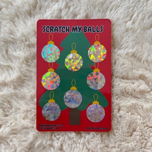 Réductions de Noël à gratter Trackers physiques en canne de bonbon Griffez mes boules plastifiés Enveloppes d'économies Défi défi