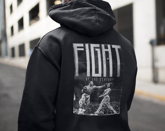 Fighter Hoodie The Greatest Boxer Ali Sweatshirt Motivational Boxing Hoodi Ali Pullover Sweatshirt 2XL 3XL