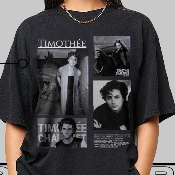 Vintage Timothee Chalamet T-Shirt, Mother's Day Gift for Women and Men