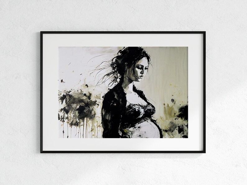 Motherhood and Maternity Painting Abstract Art Nursery Wall Art Prints