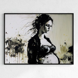 Motherhood and Maternity Painting Abstract Art Nursery Wall Art Prints Instant Digital Download Nursery Decor Home Decor Gifts For Her Baby