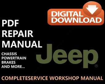 Jeep Repair Manual - Etsy Canada