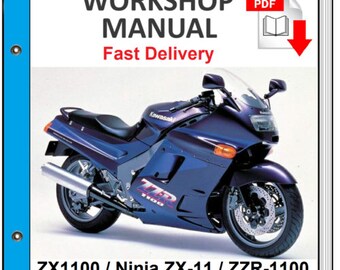 Kawasaki Ninja Zx11 Zzr1100 Zx1100 1990 1991 1992 1993 1994 1995 1996 1997 1998 1999 2000 20013 Service Repair Shop Manual