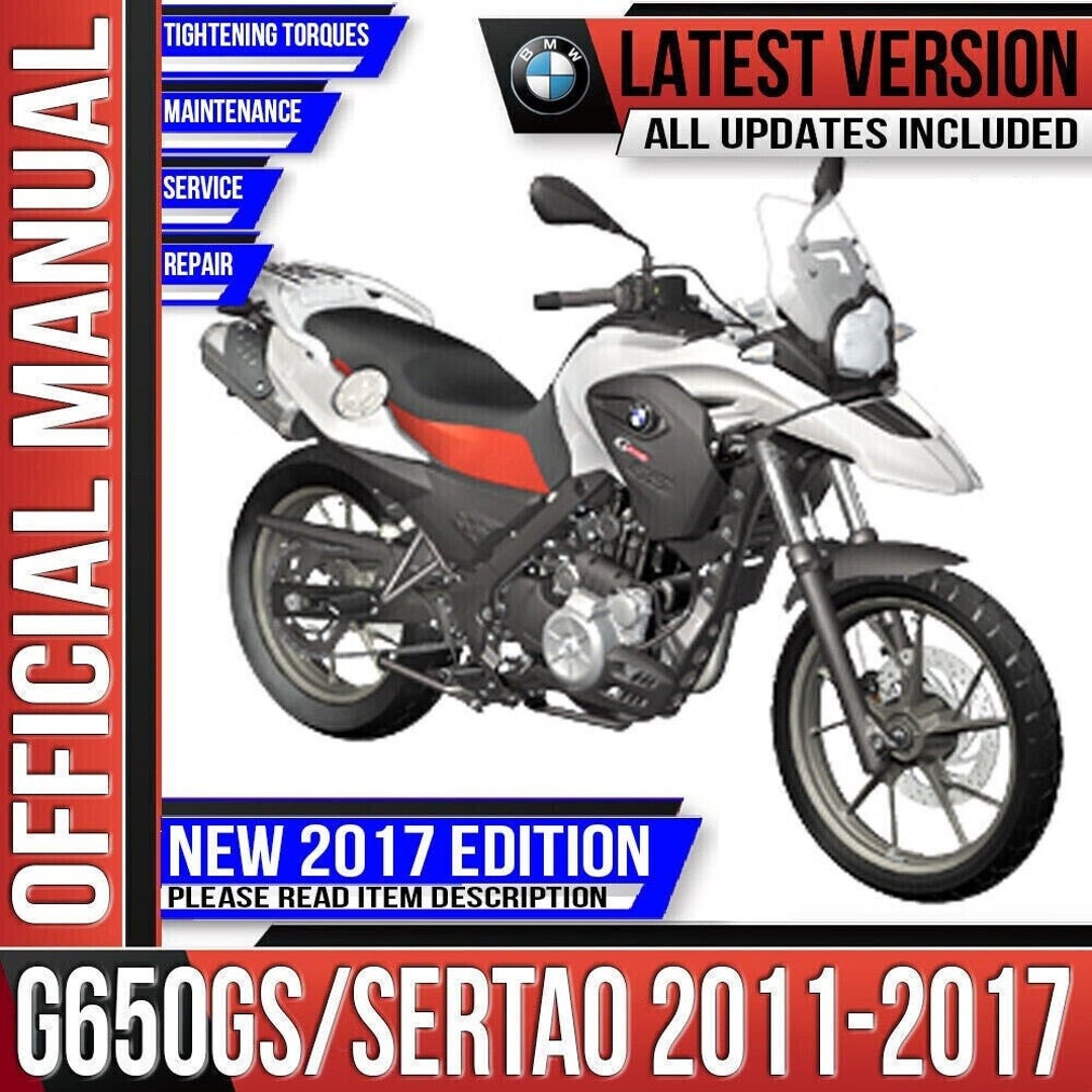 BMW G650GS / Sertao Workshop Service Repair Manual 2011 2012 2013 2014 ...