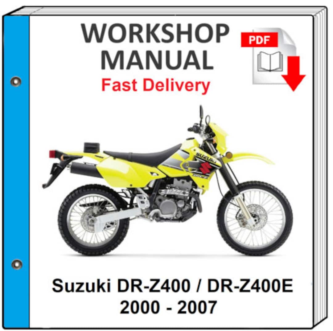Suzuki Drz400 Drz400e 2002 2003 2004 2005 2006 2007 Service Repair Shop  Manual - Etsy, image size:1080x1074