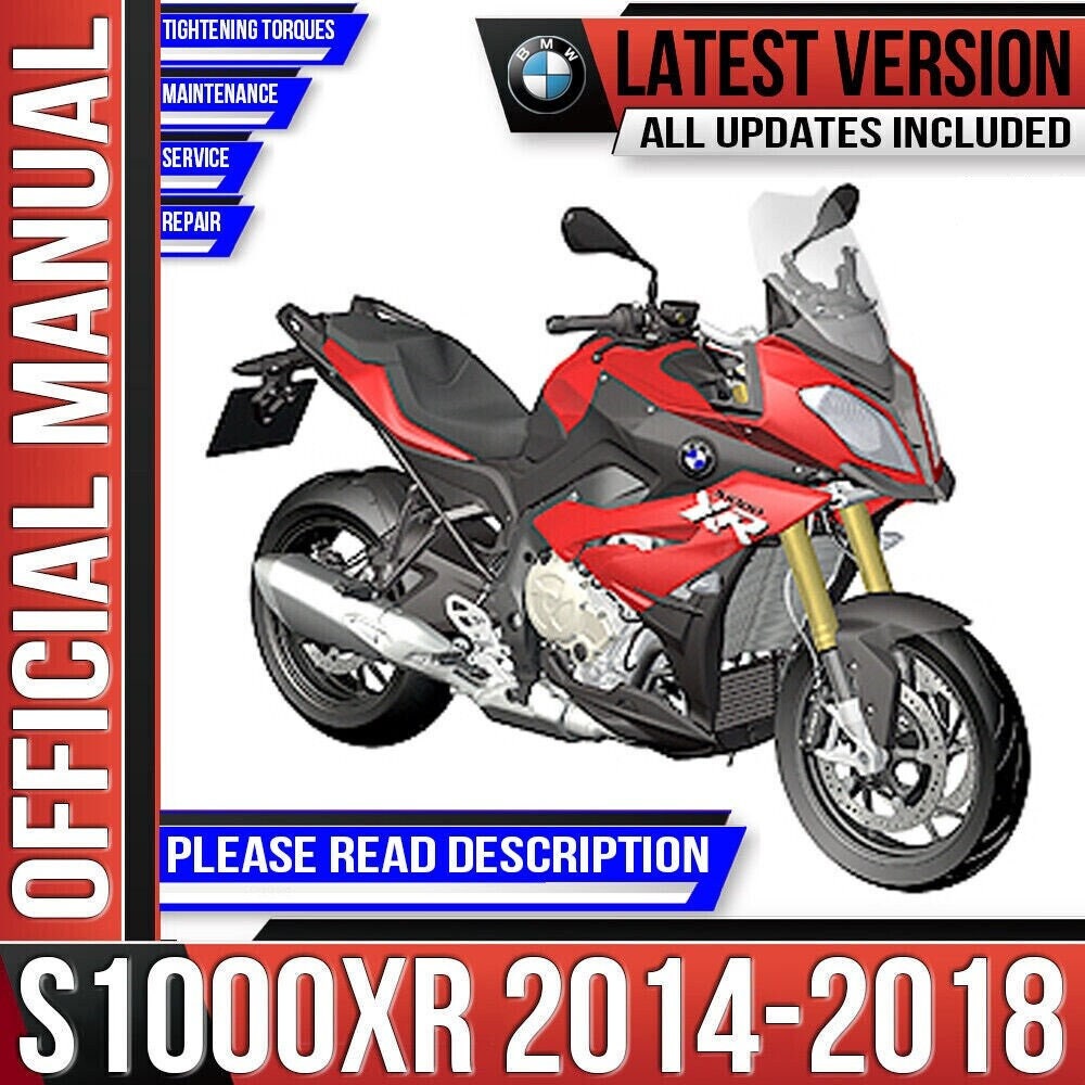 BMW S1000XR Workshop Service Repair Manual 2014 2015 2016 2017